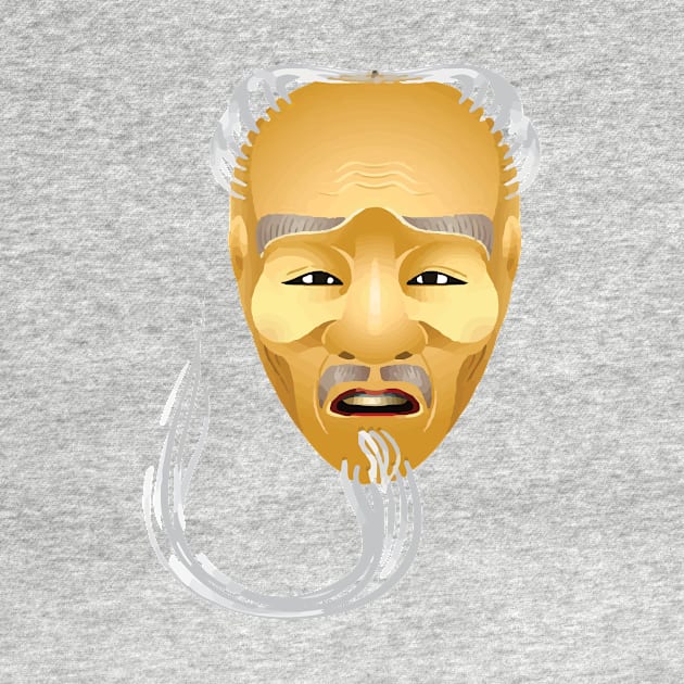 JAPANESE MASK KOJO OLD MAN ASIAN by Proadvance